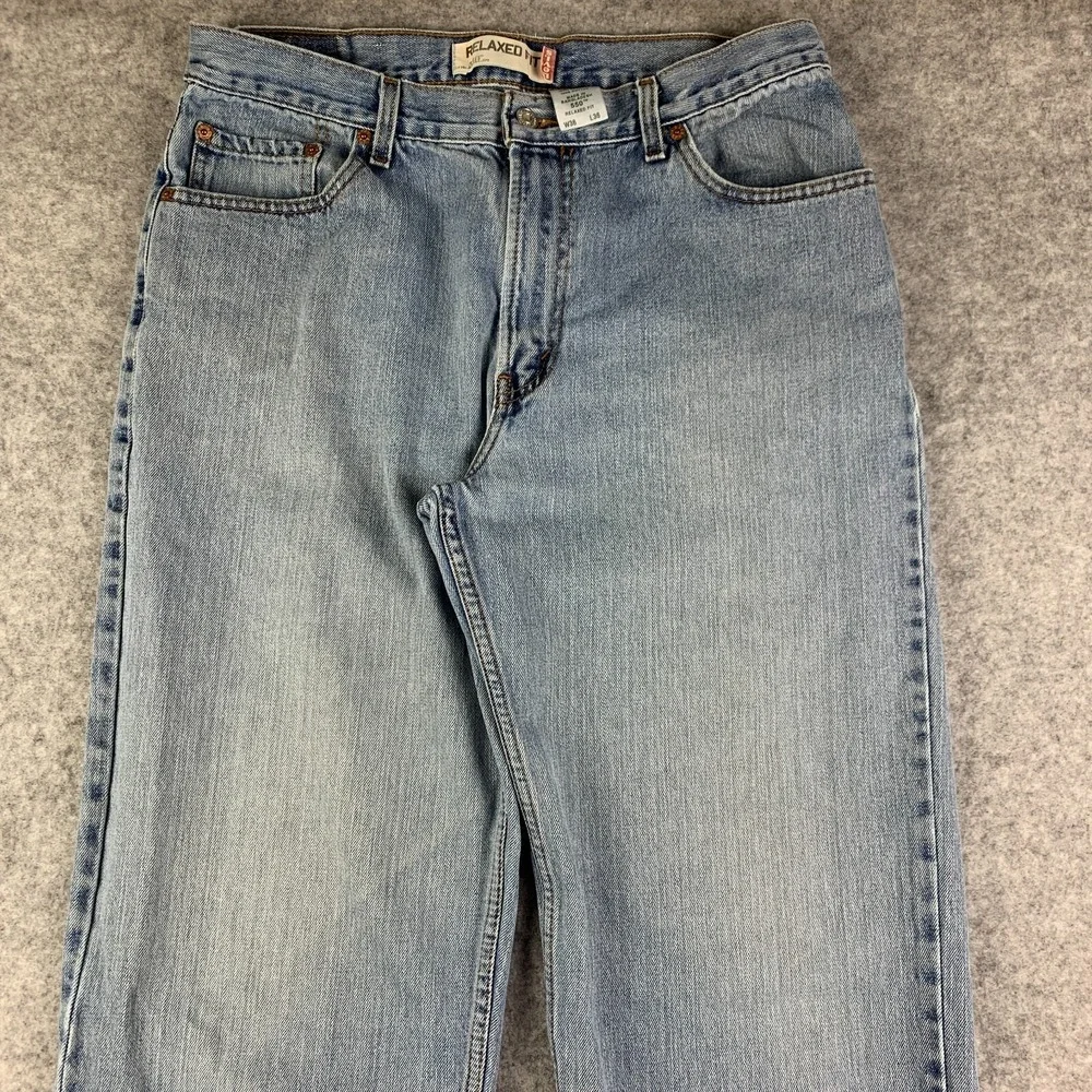 Levis Jeans Mens 34x35 Blue Pants 550 Baggy Light Relaxed Skater Denim Tag 36x36